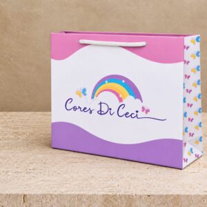 Sacola de Papel Personalizada 21x7x17 (horizontal)